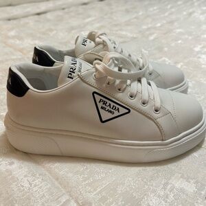 Prada White/Black Sneakers